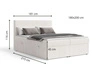 Boxspringbett mit Bettkasten 180X200 Brisa Beige