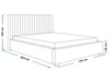 Polsterbett mit Bettkasten und Lattenrost 120x200 Toscania Dunkelblau