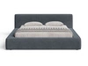 Polsterbett mit Bettkasten und Lattenrost 140x200 Mali Dunkelgrau