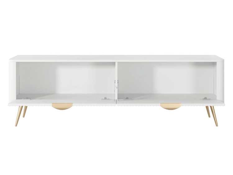 TV-Lowboard mit Türen 163 cm Latina Weiß