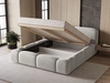 Polsterbett mit Bettkasten und Lattenrost 120x200 Aubi Grau