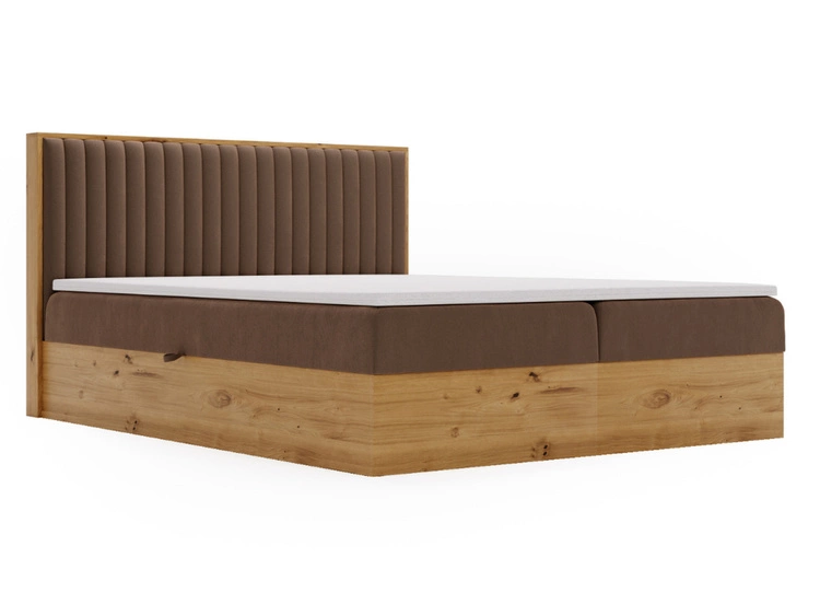 Boxspringbett mit Bettkasten 180x200 Forest Braun