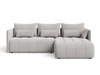 Ecksofa L-Form mit Schlaffunktion und Bettkasten Ardi Grau