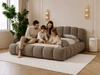 Polsterbett mit Stauraum und Lattenrost 120x200 Cloud Soft Braun