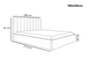 Polsterbett mit Bettkasten und Lattenrost 180x200 Sesto Dunkelblau