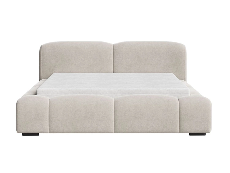 Polsterbett mit Bettkasten und Lattenrost 120x200 Aubi Beige