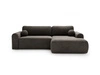 Ecksofa L-Form mit Schlaffunktion und Bettkasten Savana Rechts Grau
