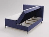 Boxspringbett mit Bettkasten 180x200 Primavera Dunkelblau