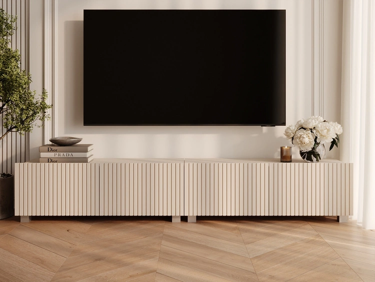 TV-Lowboard mit Türen 200 cm Kioto Cashmere