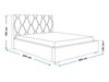 Polsterbett mit Bettkasten und Lattenrost 180x200 Tasso Grau