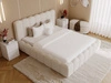 Polsterbett mit Bettkasten und Lattenrost 140x200 Smile Creme