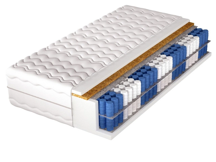 Taschenfederkernmatratze mit Kokosmatte und Polyurethanschaum Cavani 100x200