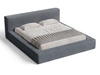 Polsterbett mit Bettkasten und Lattenrost 160x200 Mali Dunkelgrau