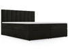 Boxspringbett mit Bettkasten 180x200 Mocca Dunkelgrau