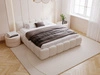 Polsterbett ohne Bettkasten mit Lattenrost 180x200 Cloud Low aus Bouclé-Stoff Beige