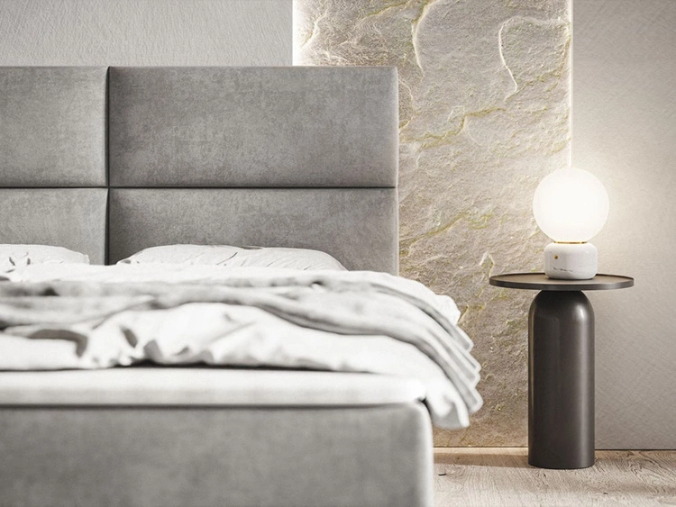 Boxspringbett mit Bettkasten 120x200 Hera Dunkelblau