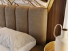 Polsterbett mit Bettkasten und Lattenrost 120x200 Cloud Bouclé-Stoff Braun