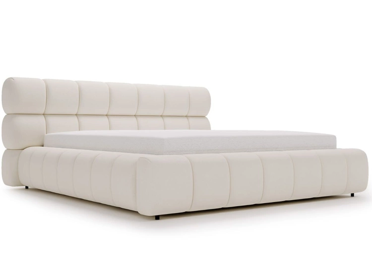 Polsterbett mit Bettkasten und Lattenrost 180x200 Mellow Beige
