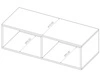 TV-Lowboard mit Türen 100 cm Kioto Artisan Eiche