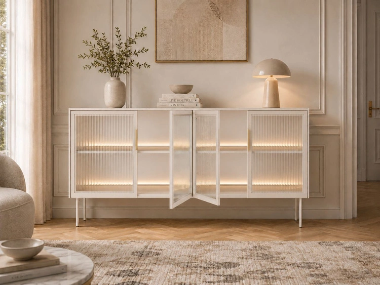 Kommode mit vier Türen Lumina Kaschmir