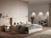 Polsterbett mit Bettkasten und Lattenrost 160x200 Toreto Beige