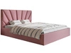 Polsterbett mit Bettkasten und Lattenrost 180x200 Orlo Rosa