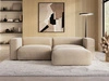 Ecksofa L-Form Rechts Moderne Cord Ecksofa Landi Beige
