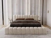 Polsterbett mit Bettkasten und Lattenrost 120x200 Italia Beige