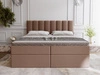 Boxspringbett mit Bettkasten 140x200 Mocca Braun