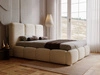 Polsterbett mit Bettkasten und Lattenrost 120x200 Bubble Beige