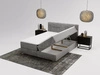 Boxspringbett mit Bettkasten 160x200 Forte Grau
