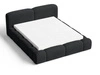 Polsterbett mit Bettkasten und Lattenrost 180x200 Aubi Schwarz