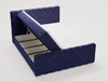 Boxspringbett mit Bettkasten 180x200 Lunaris Blau