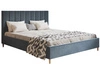 Polsterbett mit Lattenrost 140x200 Snazi Dunkelgrau