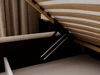 Polsterbett mit Bettkasten und Lattenrost 180x200 Palermo Beige