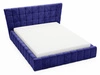 Polsterbett mit Bettkasten und Lattenrost 160x200 Paris Dunkelblau