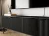 TV-Lowboard mit Türen 163 cm Latina Schwarz