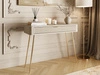 Schminktisch mit Goldenen Metallbeinen Latina Beige