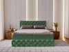 Boxspringbett mit Bettkasten 120x200 Canolo Grün