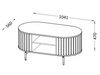 Möbel-Set für Wohnzimmer Soria Schwarz mat