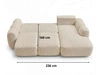Ecksofa L-Form mit Schlaffunktion und Bettkasten Avelin Links Schwarz