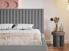 Polsterbett mit Bettkasten und Lattenrost 140x200 Toscania Beige