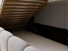 Jugendbett Einzelbett mit Bettkasten und Lattenrost 90x200 Cloud One Grau