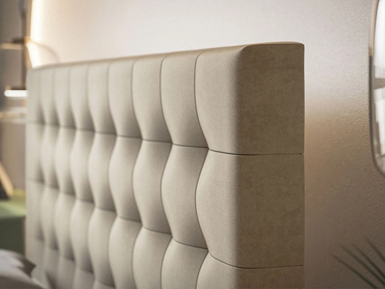 Boxspringbett mit Bettkasten 160x200 Denza Beige
