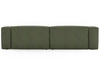 Ecksofa L-Form Rechts Moderne Cord Ecksofa Landi Grün