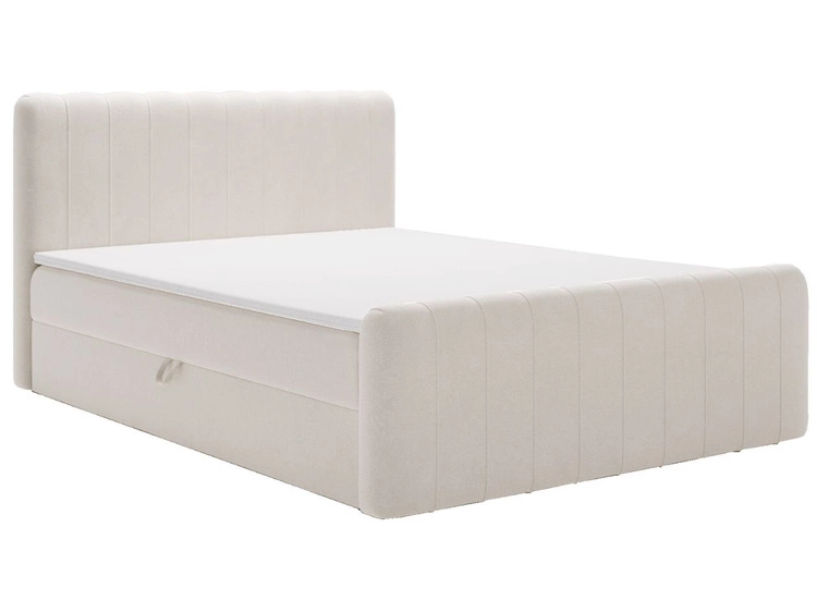 Boxspringbett mit Bettkasten 120x200 Osteno Creme