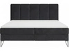 Boxspringbett mit Bettkasten 140x200 Vendi Schwarz