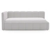 Jugendbett Einzelbett mit Bettkasten und Lattenrost 90x200 Cloud One Grau Bouclé-Stoff 
