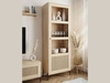 Standvitrine im Boho-Stil schmale Bellance Eiche Puccini