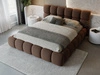 Polsterbett mit Bettkasten und Lattenrost 160x200 Modo Braun